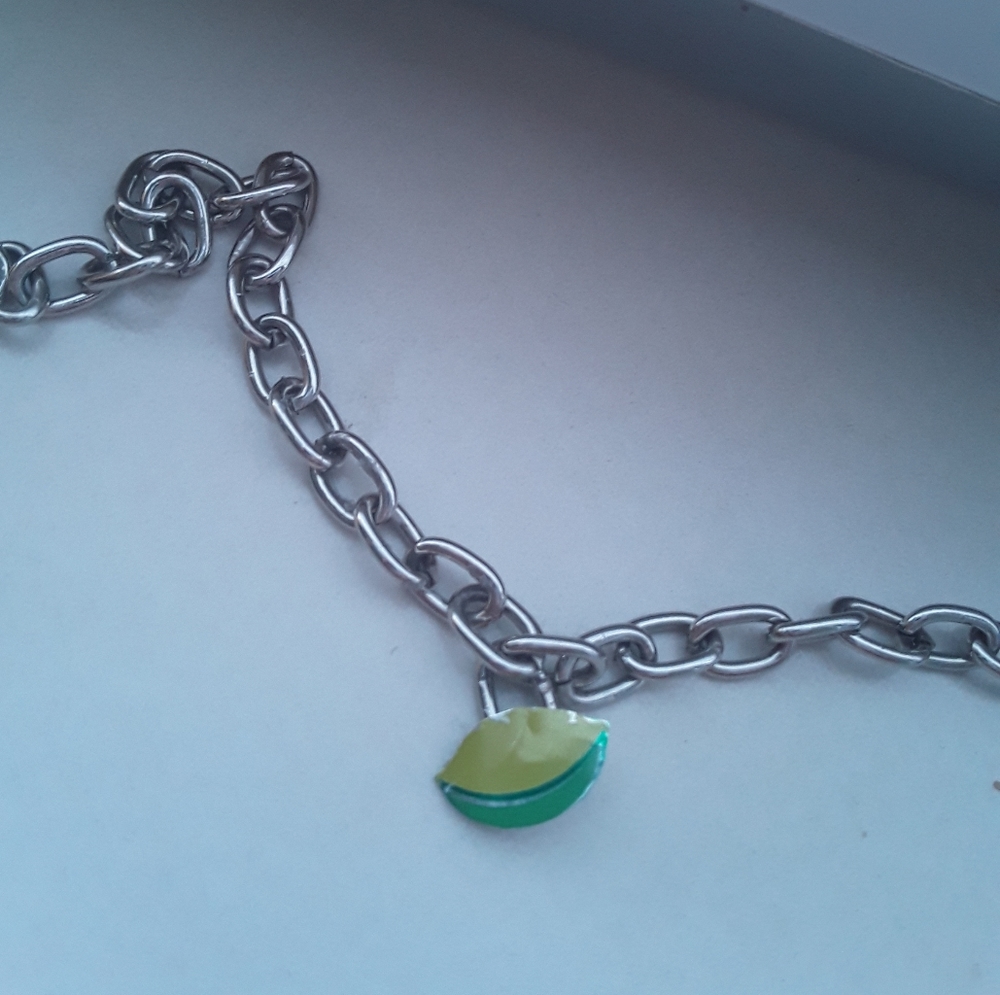 Lemon Recycled handmade bracelet